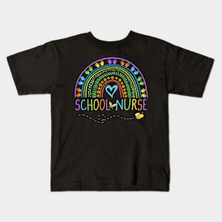 School Nurse  with Little Hands  School Nurse Kids T-Shirt